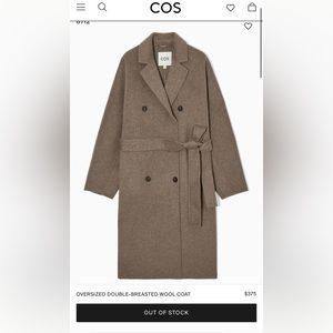 OVERSIZED DOUBLE-BREASTED WOOL COAT